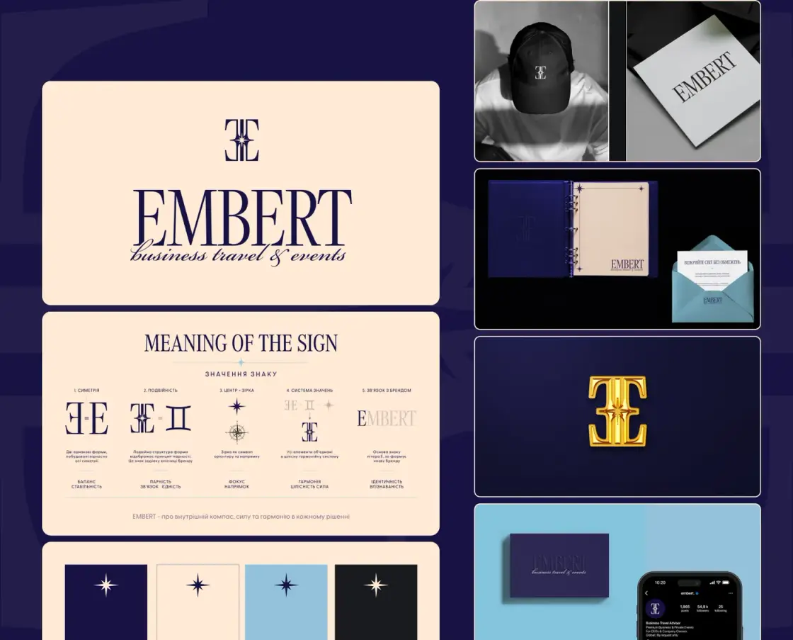 Embert — Premium food · Brand identity