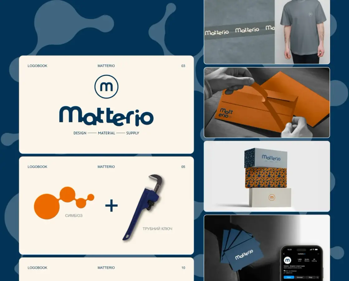 Matterio — Tech · Brand identity