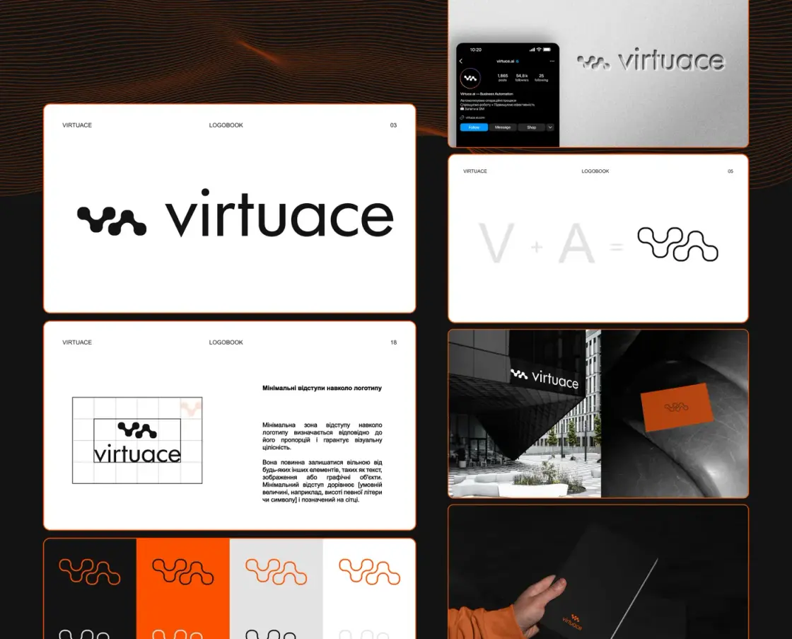 Virtuace — AI · Tech · Brand identity