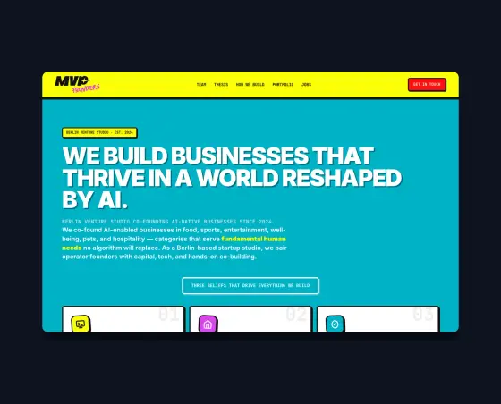 MVP Founders — Tech · Venture studio (Berlin)